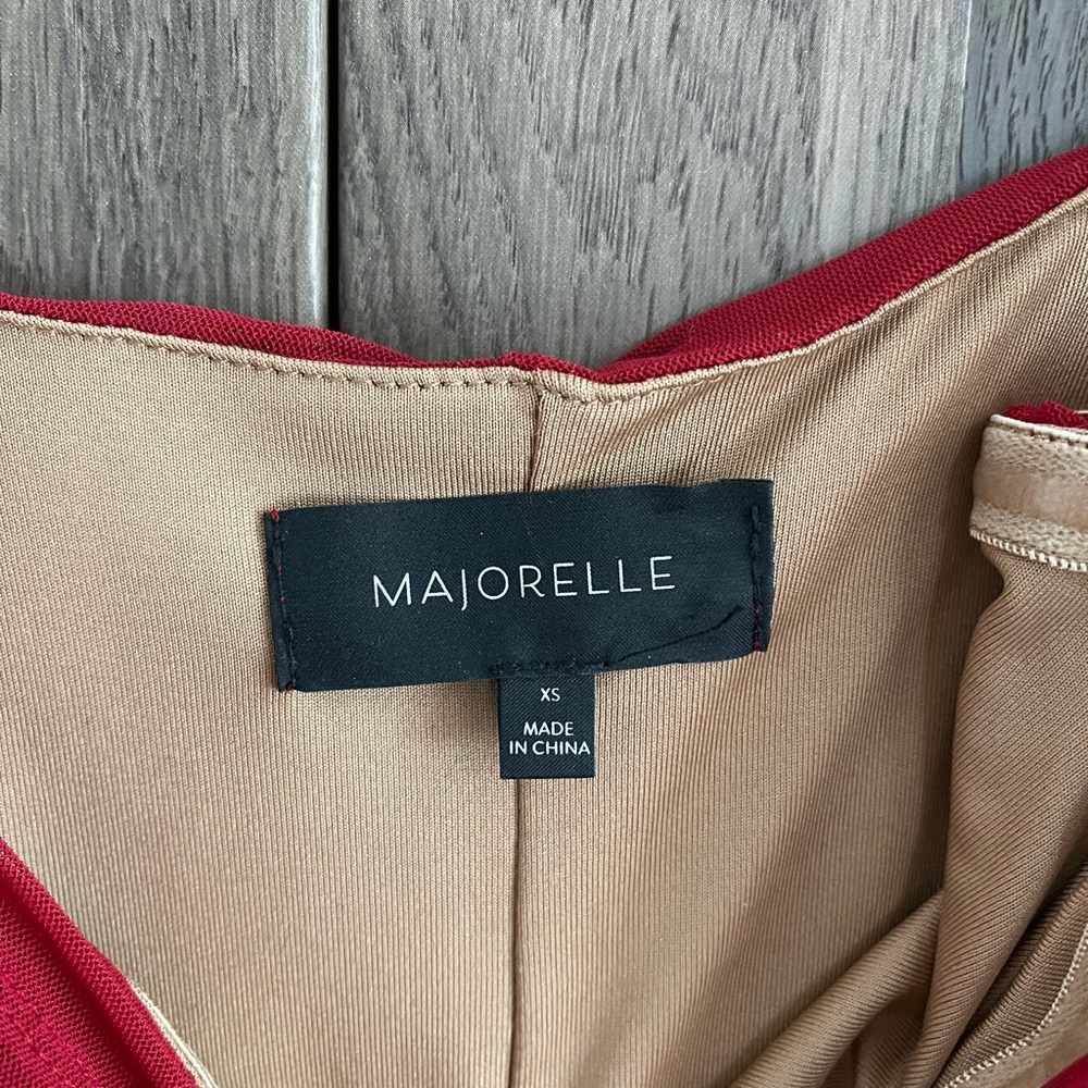 MAJORELLE RACHELLE MIDI DRESS IN CRANBERRY XS - Picture 5 of 7